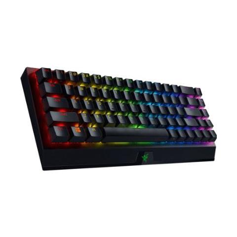 Tastiera Da Gioco Meccanica Blackwidow V3 Mini Hyperspeed, Luce Led Rgb, Nordico, Wireless, Nero, Interruttore Giallo - Foto 1