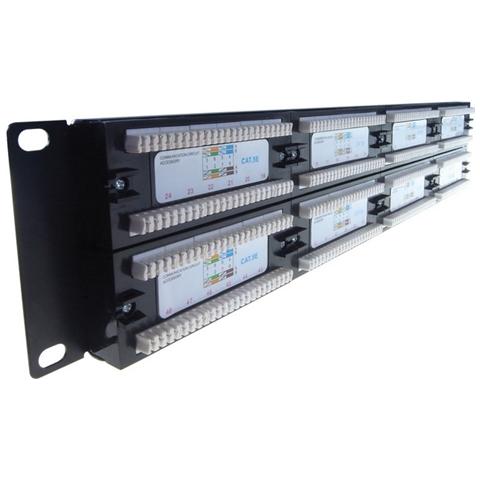 90-0070, Nero, ABS sintetico, Polibutilene Tereftalato (PBT) , Policarbonato, SPCC, IEEE 802.3, IEEE 802.3u, Cat 5e, Ethernet, Fast Ethernet, 2U - Foto 1