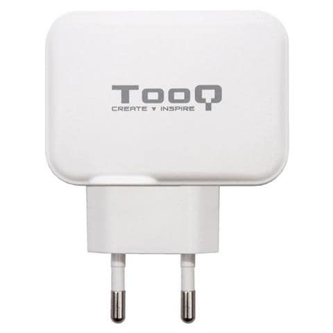 tqwc-2sc02wt - Caricatore da Parete con 2 x (USB-C e USB) 27 W / 5.4 A, con tecnologia AiPower, caricatore mobile per dispositivi USB e USB-C, colore bianco - Foto 1