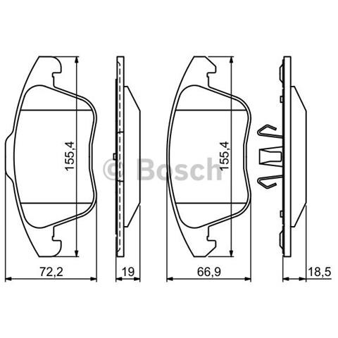 Kit Pastiglie Freno 986494324 - Foto 1