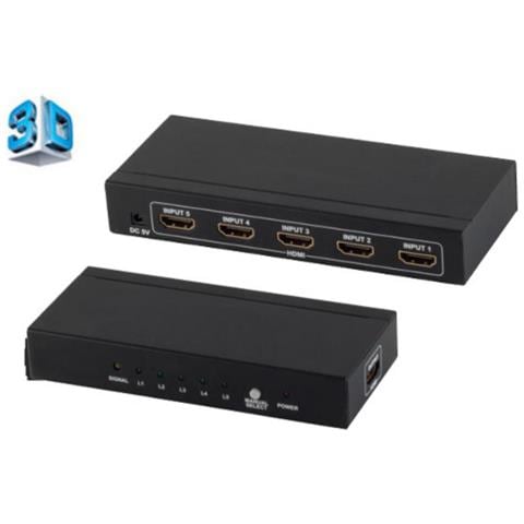 ®-professional--hdmi Switch, 4x In 1x Out, 4k2k, 3d, Metallgehäuse, Ver1.4 (sp05-02004) - Foto 1