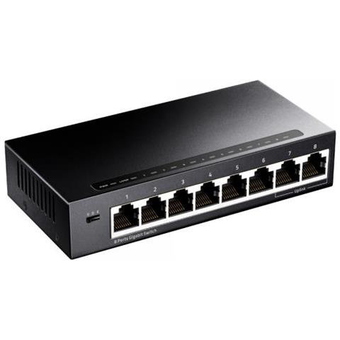 Gs108 Switch Di Rete Gigabit Ethernet (10/100/1000) Nero - Foto 3