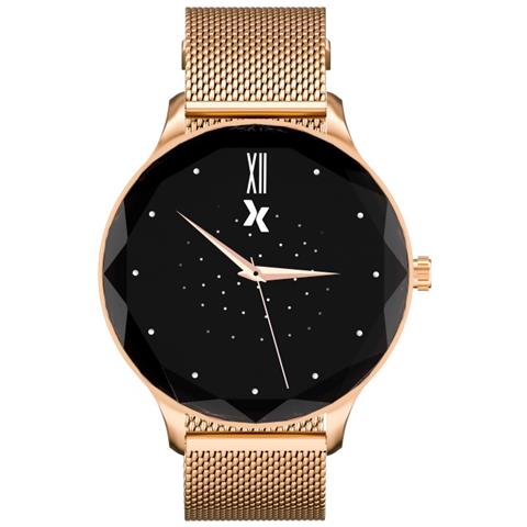 Smartwatch FW52 Diamond Display 1.09" Digitale 240 x 240 Pixel Touch screen Colore Oro /Rosa - Foto 2