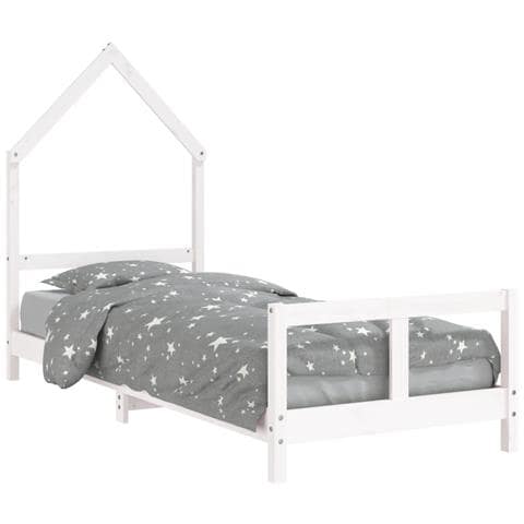 Giroletto per Bambini Bianco 80x200cm in Legno Massello di Pino - Foto 2