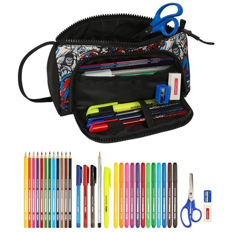 Astuccio Per La Scuola Con Accessori The Avengers Forever Multicolore 20 X 11 X 8.5 Cm (32 Pezzi) - Foto 2
