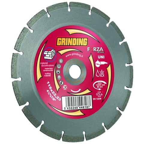 Disco Per Smerigliatrici Angolari 230mm A Segmenti Sintetizzato Taglio Materiali Da Costruzione Forza Settore Grinding - Foto 1