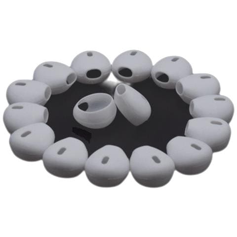 Punte Di Ricambio In Silicone Per Auricolari Da 15-16 Mm 10 Paia White - Foto 1