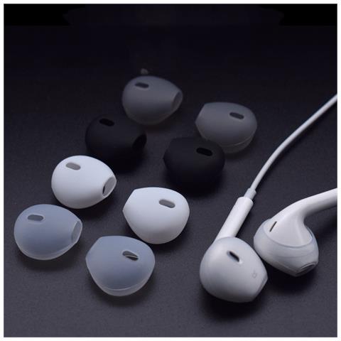 Punte Di Ricambio In Silicone Per Auricolari Da 15-16 Mm 10 Paia White - Foto 4