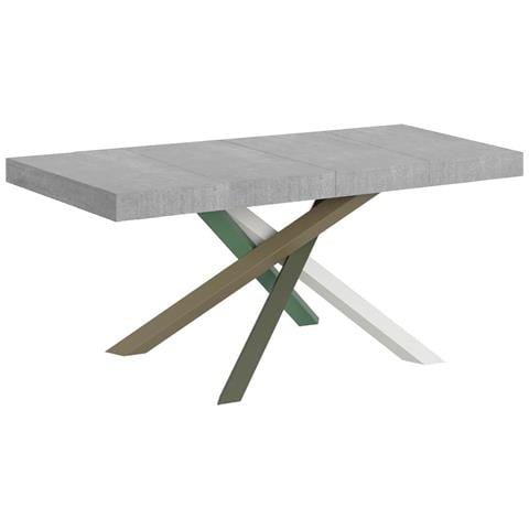 Tavolo Allungabile 90x120/224 Cm Volantis Premium Cemento Telaio 4/a - Foto 1