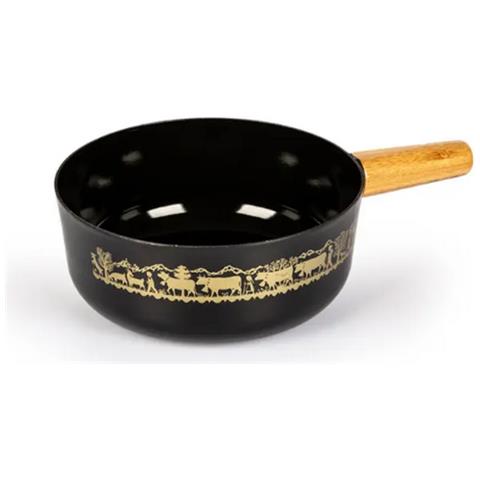 Pentola Per Fonduta In Acciaio Smaltato 23 Cm Nero - 7423.14haa - Foto 2