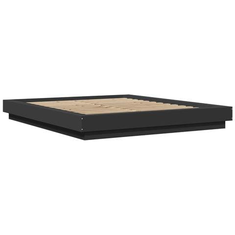 Giroletto Con Luci Led Nero 160x200 Cm In Legno Multistrato - Foto 3