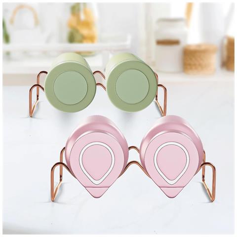 Portabottiglie In Oro Rosa Tonlea, Set Di 2 Eleganti Accessori Per Casa E Cucine - Foto 4
