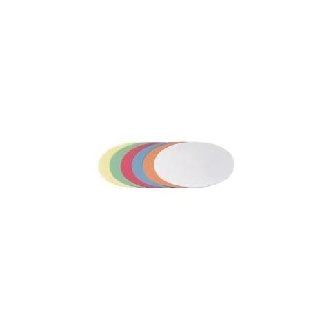 Scheda Moderazione Ovale 190 X 110 Mm Assortita Nei Colori Bianco Azzurro Rosso Giallo Arancione E Verde (umz 11 - Foto 1