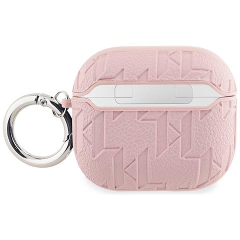 Custodia Per Airpods 3 Con Motivo Karl E Choupette In Rilievo, Rosa - Foto 2