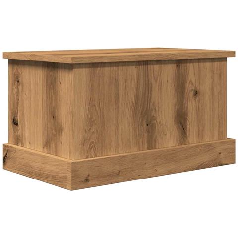 Scatola Portaoggetti Rovere Artigianale 30x50x28 Cm Multistrato - Foto 2