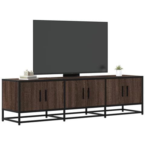Mobile Tv Rovere Marrone 150x35x41 Cm In Truciolato E Metallo - Foto 1