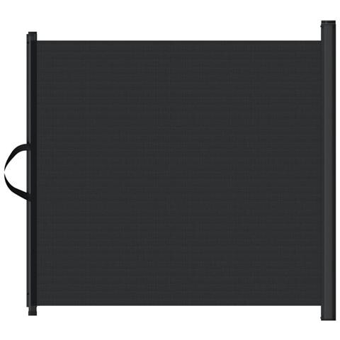 Cancelletto Retrattile Per Animali Domestici Nero 82,5x125 Cm - Foto 2