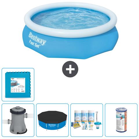 Piscina Fuori Terra - In Giro - 305x76 Cm - Blu - Include Accessori Coordinati Cb12 - Foto 1