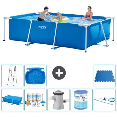 Piscina Fuori Terra - Rettangolo - 300x200x75 Cm - Blu - Include Accessori Coordinati A219 - Foto 1