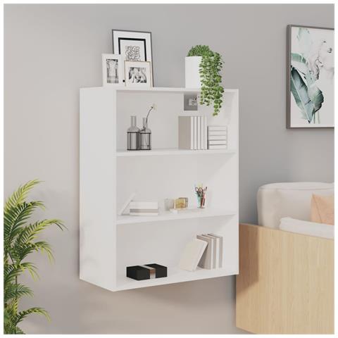 Lusso Casadino -  Armadietto Pensile A Parete Bianco 69,5x32,5x90 Cm - Foto 8