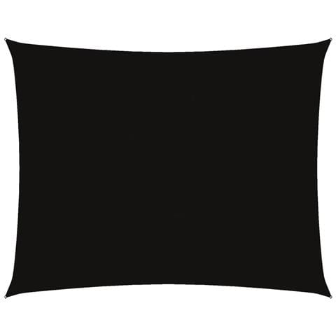 Parasole A Vela Tessuto Oxford Rettangolare 5x7m Nero - Foto 1