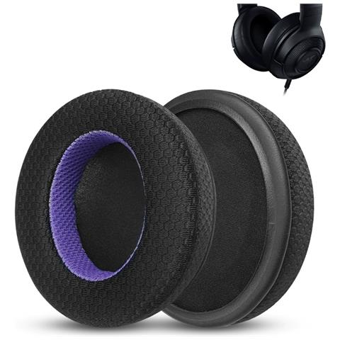 Cuscinetti Auricolari Di Ricambio Per Cuffie Razer Kraken X - Nero/viola - Foto 2