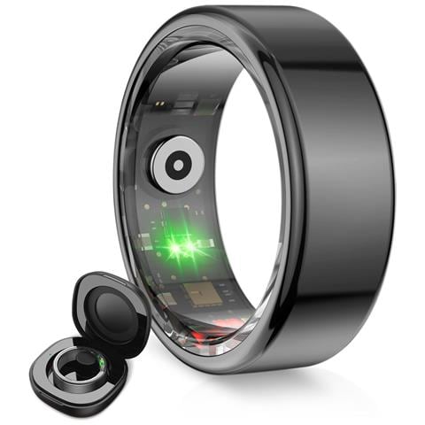 Anello Smart Saturn con activity tracker IP68 Nero - XL - Foto 1
