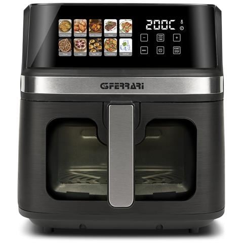 Friggitrice ad Aria Calda Friggisano 8L Potenza 1700 W Capacità 8 L Colore Nero - Foto 2