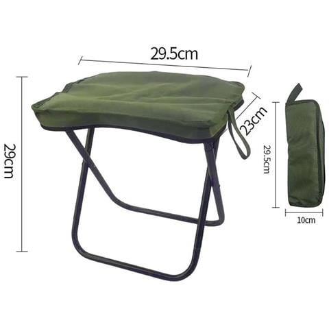 Sedia Pieghevole Da Esterno Grande: Portatile, Resistente E Ideale Per Campeggio E Pesca Green - Foto 2