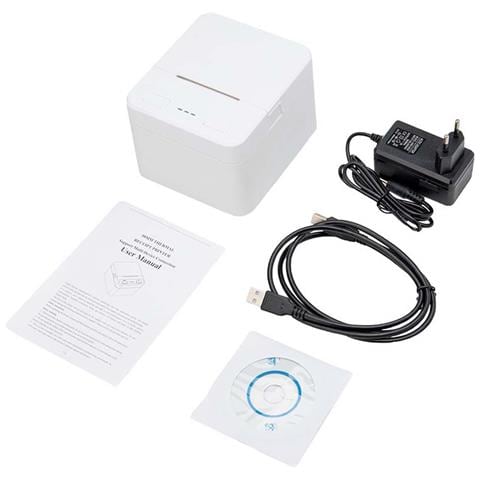 Stampante Termica Per Ricevute Da 58 Mm Usb+bluetooth - Stampante Pos Portatile Ad Alta Velocità Per Android, Ios E Windows White - Foto 3