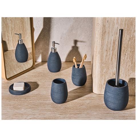 Set Da 5 Accessori Per Il Bagno Quilca Blu Scuro - Foto 1