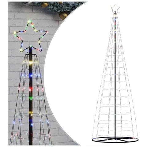 Albero di Natale a LED 550 LED Colorato 304 cm - Foto 1