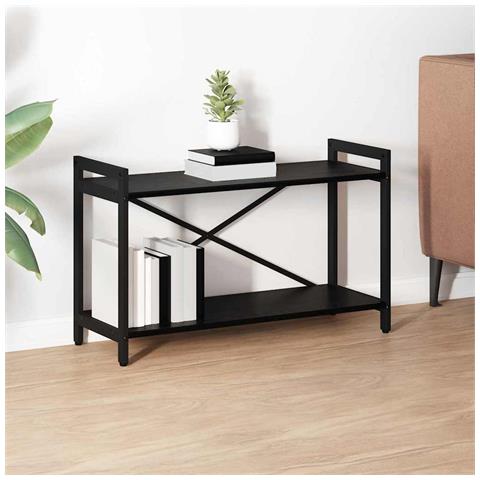 Libreria Rovere nero 80 x 30 x 48.5 cm Legno multistrato - Foto 2