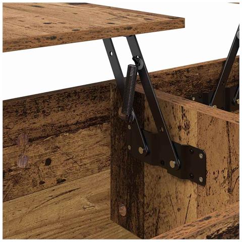 Tavolino da salotto Legno vecchio 102 x 50,5 x 46,5 cm - Foto 9