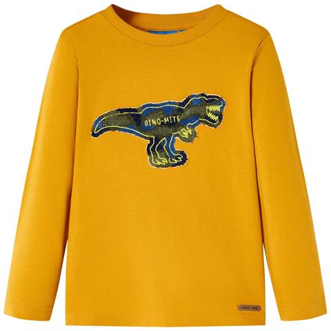 Maglietta da Bambina a Maniche Lunghe Ocra 104 - Foto 1