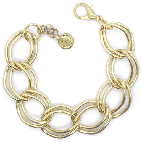 Bracciale A Doppia Catena In Oro - Foto 1