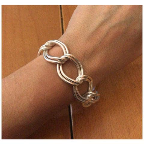 Bracciale A Doppia Catena In Oro - Foto 2