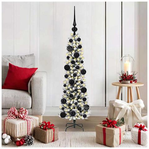 Albero di Natale artificiale con 150 LED Bianco 120 cm - Foto 2