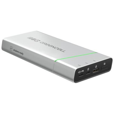 PBPLGC20P batteria portatile Ioni di Litio 20800 mAh Alluminio, Nero, Verde, Grigio chiaro, Argento - Foto 1