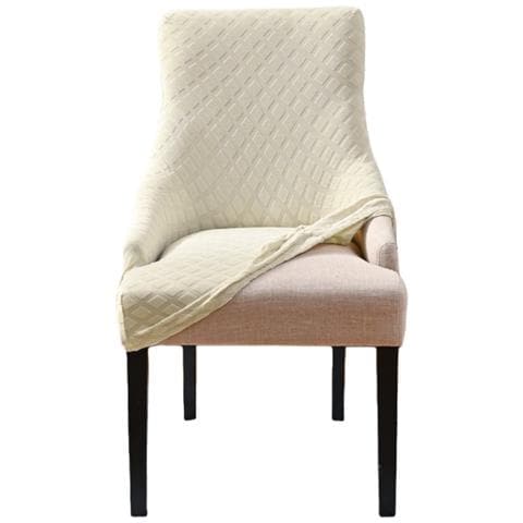 Coprisedia Elasticizzato Jacquard A Diamanti Stile Europeo Imbottito E Morbido Beige - Foto 1
