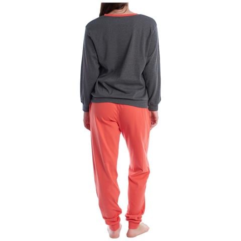 Pigiama Da Donna In Cotone A Maniche Lunghe Klp1 - Foto 6