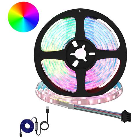 Striscia LED 2 pcs Nero e trasparente 210 x 0,8 x 0,3 cm - Foto 1