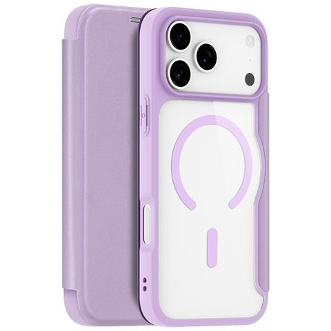 Cover con Tapa per iPhone 17 Pro - Pelle /PU, Viola, MagSafe - Foto 1