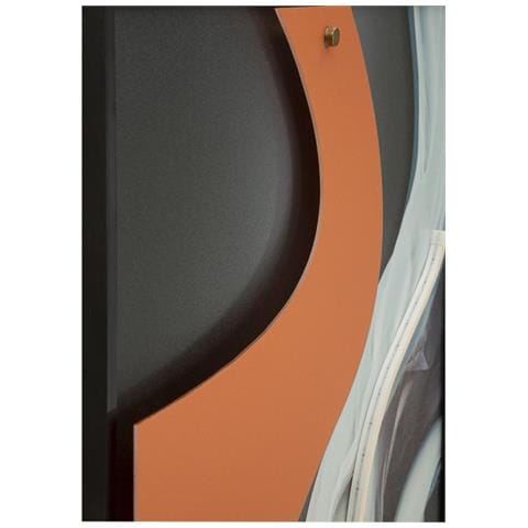 Stampa Su Tela Con Cornice E Led Astratto 2-multicolore-tessuto-60x3,5x90 Cm - Foto 2