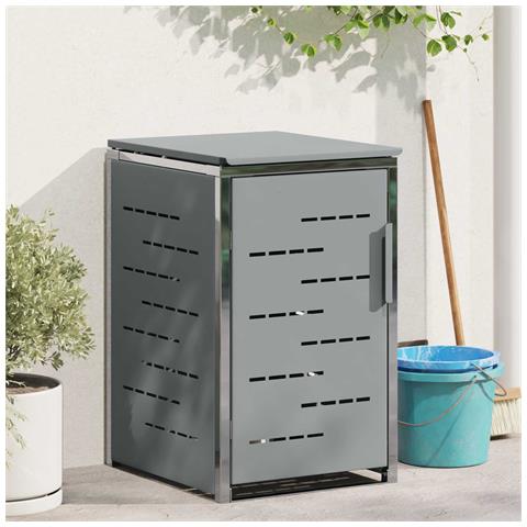 Stoccaggio contenitore a ruote Grigio 77,5 x 69 x 112,5 cm - Foto 2
