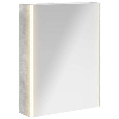 Mobiletto per specchio da bagno Grigio cemento - Foto 1