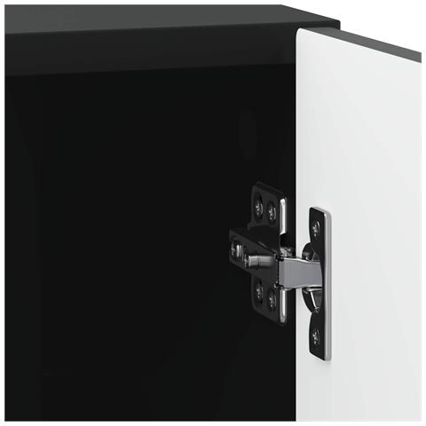 Armadio da Notte 2 pcs Nero 43 x 34,5 x 50 cm - Foto 9