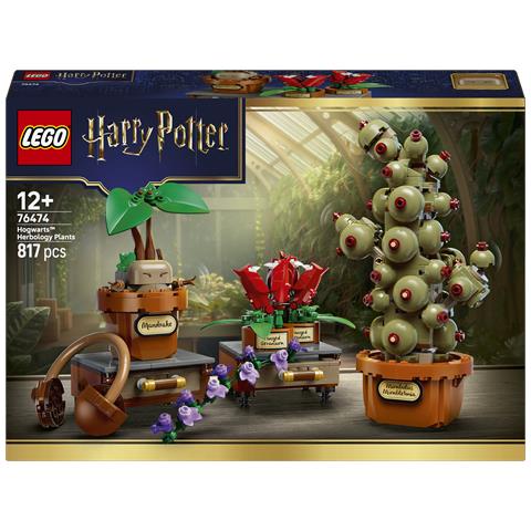 Harry Potter 76474 Piante di Erbologia di Hogwarts, Giocattolo Interattivo con Piante Finte e Fiori in Vaso, Regalo 12+ - Foto 1