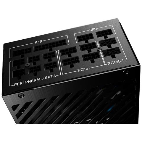 Netzteil ATX 3.1 850W / 135mm 80+ Platinum Retail, Full Modular alimentatore per computer 20+4 pin ATX Nero - Foto 2