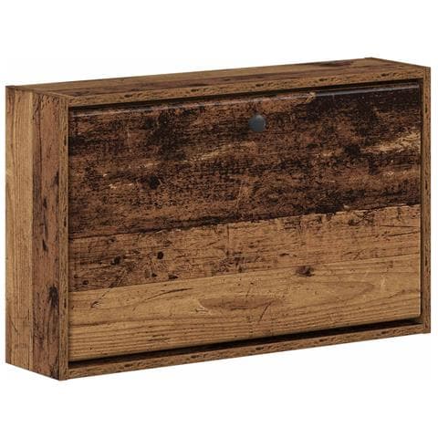 Mobiletto per Scarpe da Muro BREDA 71 x 17 x 43 cm Legno antico - Foto 1